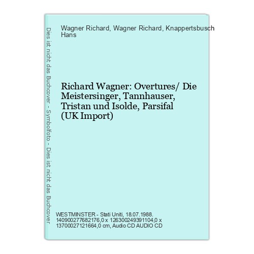 Richard wagner overtures - wagner:, die